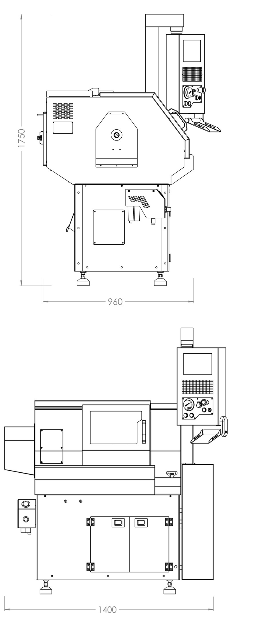 Komatron GT 300 Cnc Gang Lathe, high volume machining, precision machining parts, suitable solution for precision parts, suitable for high quantity parts, rigid casting body, spindle design, compact design cnc, cnc for auxiliary operations, auxiliary operations turning, suitable solution for small parts, cnc for small parts, lathe for small parts